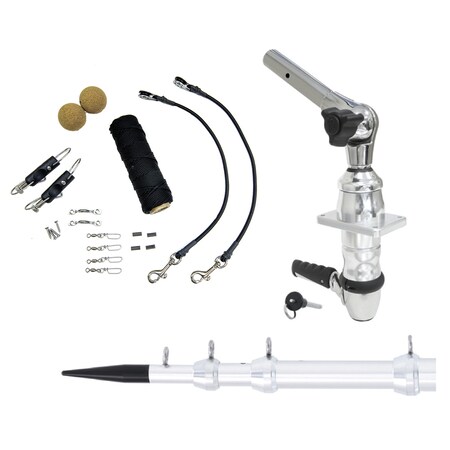 Tigress XD Top Mount System - 15 - Silver Outriggers Elite Rigging Kit 88824